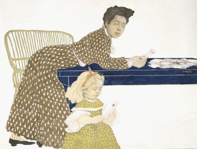 Kortspillerne, ca. 1903 av Leon Bakst