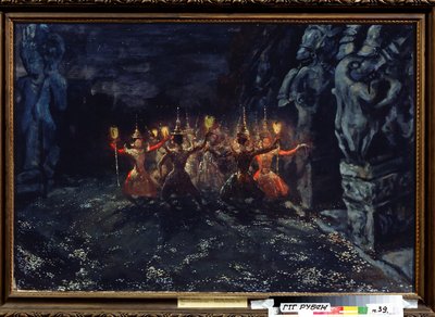 Den siamesiske hellige dansen av Leon Bakst