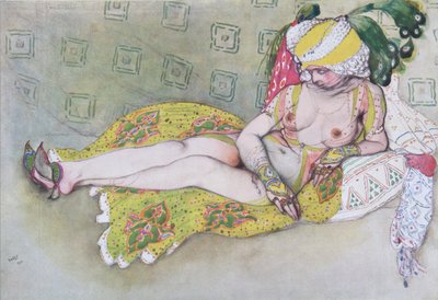 The Yellow Sultans Wife, 1916 av Leon Bakst