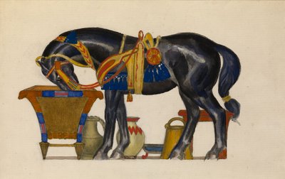 Vannende hest av Leon Bakst