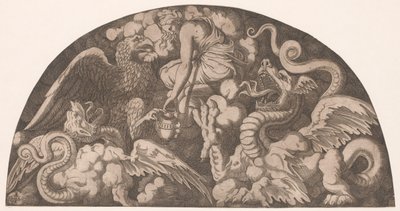 Jupiters ørn bringer Psyche vann fra Styx av Leon Davent