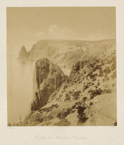 Klippene i St. George-klosteret (Rochers du Monastere St. Georges) av Leon Eugéne Méhédin