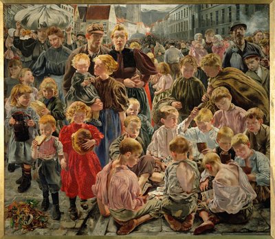 Barna (maleri på lerret) av Leon Henri Marie Frederic