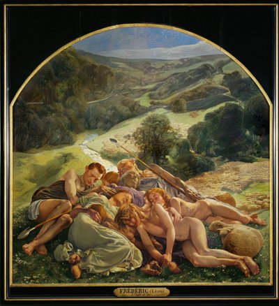 Gullalderen (maleri på lerret) av Leon Henri Marie Frederic