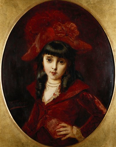 Den røde kjolen, 1881 av Leon Herbo