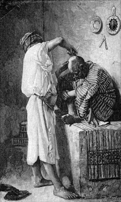 En barberer i Istanbul av Leon Joseph Florentin (after) Bonnat