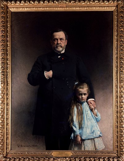 Louis Pasteur og hans barnebarn, Camille Vallery Radot - av Bonnat av Leon Joseph Florentin Bonnat