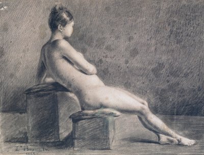 Modell i profil, c1853-1922 av Leon Joseph Florentin Bonnat