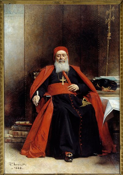 Portrett til fots av Charles Lavigerie (1825-1892) Archeveque of Alger, Cardinal Primate of Africa Maleri av Leon Joseph Bonnat (1833-1922) 1888 Søn. 2,39 x 1,64 m av Leon Joseph Florentin Bonnat