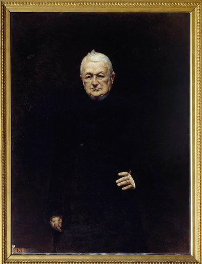 Portrett av Adolphe Thiers (1797-1877) republikkens president Maleri av Leon Joseph Bonat (1833-1922) 1800-tallets søn. 1,15x0,92 m. av Leon Joseph Florentin Bonnat