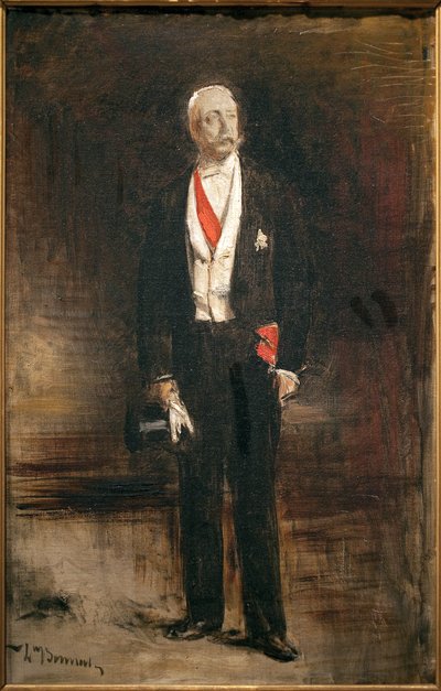 Skisse til fotportrettet av president Felix Faure (1841-1899). Maleri av Leon Bonnat (1833-1922), olje på lerret av Leon Joseph Florentin Bonnat