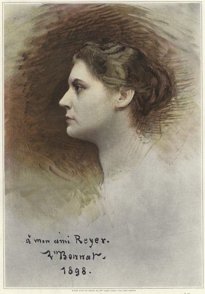 Studer for en profil av Rose Caron av Leon Joseph Florentin Bonnat