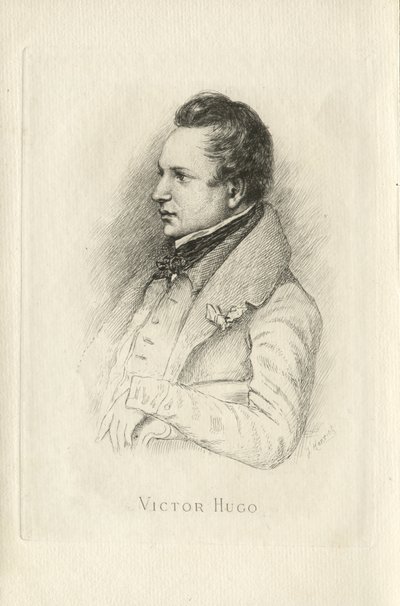 Portrett av Victor Hugo 1802-1885 av Leon Noel