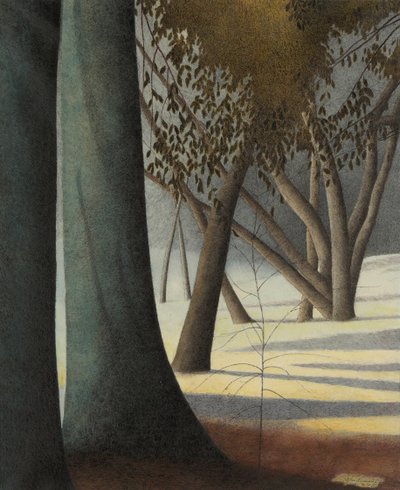Bøkestammer, 1945. av Leon Spilliaert