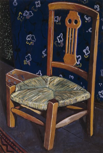 Madeleines stol; La Chaise de Madeleine - Madeleines stol, ca. 1925 (gouache på kort) av Leon Spilliaert