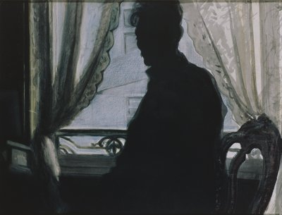 Silhuetten av kunstneren av Leon Spilliaert