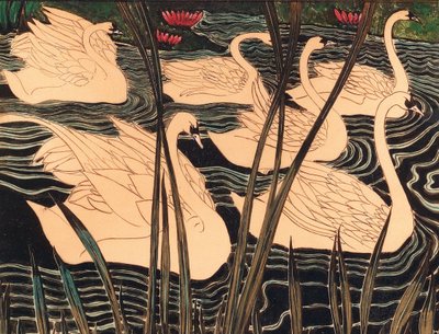 Svaner, ca. 1900. av Leon Spilliaert