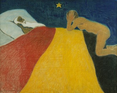 Leopold IIs død; La Mort de Leopold II av Leon Spilliaert