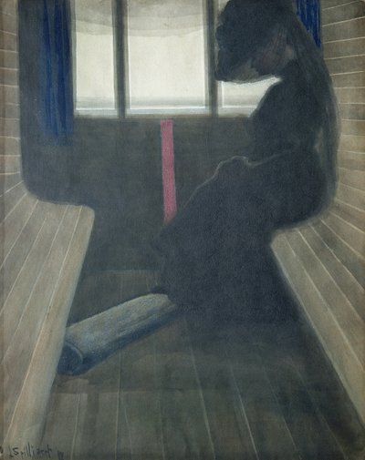 Kvinnen på toget, enken av Leon Spilliaert