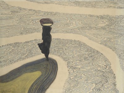 Kvinne ved strandlinjen, 1910. av Leon Spilliaert