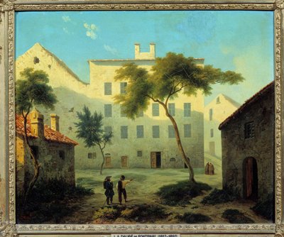 Utsikt over fødestedet til Napoleon Bonaparte (1769-1821) et Ajaccio en Corsica-maleri av Leonard Dalige de Fontenay (1813-1892) 1849 Søn. 0,38x0,46 m Malmaison slottsmuseum av Leonard Alexis Dalige de Fontenay