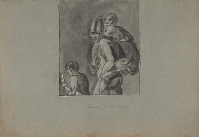 Aeneas og Anchises, 1611-74. av Leonard Bramer