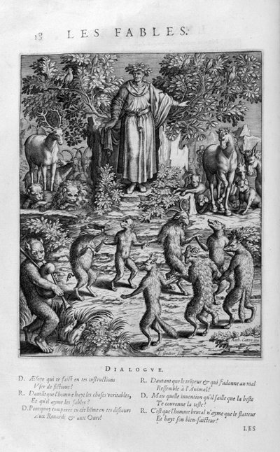 Dante funderer over Aesops fabler av Leonard Gaultier