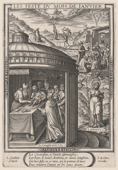Januarfestlighetene (januar: omskjæringen) av Leonard Gaultier