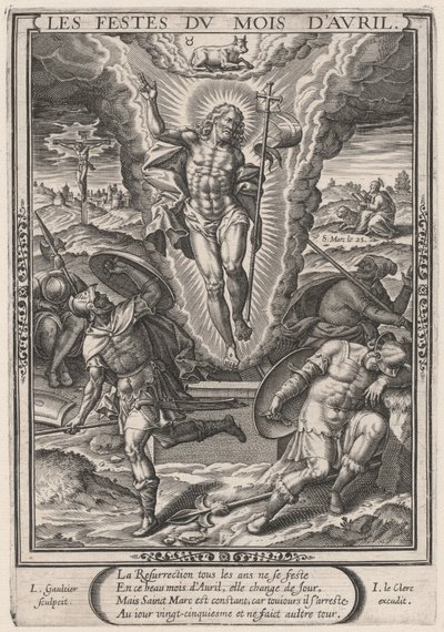 Aprilferie (april: Oppstandelsen) av Leonard Gaultier