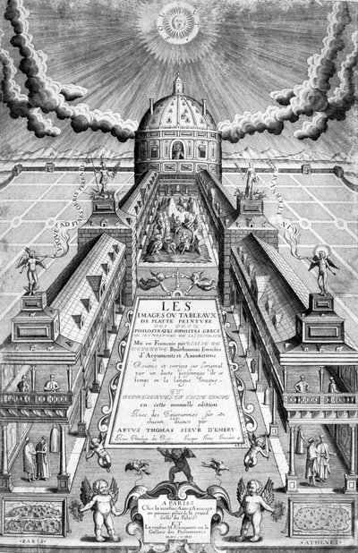 Tittelside til Les Images .. Of the Two Philostrates, 1615 av Leonard Gaultier