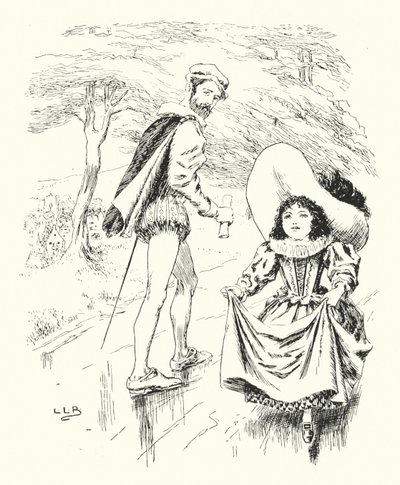 Da jeg skulle opp Pippin-hill, var Pippin-hill skitten (gravering) av Leonard Leslie Brooke