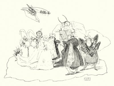 Fiddle-de-dee, fiddle-de-dee (gravering) av Leonard Leslie Brooke