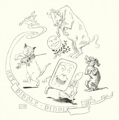 Hei! diddle, diddle, the cat and the fela (gravering) av Leonard Leslie Brooke