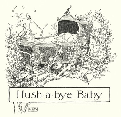 Hush-a-bye, baby, på tretoppen (gravering) av Leonard Leslie Brooke