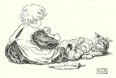 Jeg elsker liten fitte, pelsen hennes er så varm (gravering) av Leonard Leslie Brooke