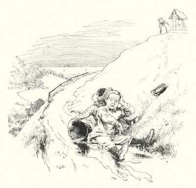 Jack og Jill gikk opp bakken (gravering) av Leonard Leslie Brooke