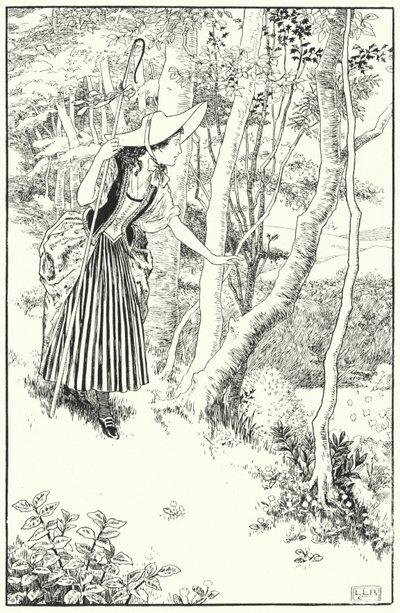 Lille Bo-Peep (gravering) av Leonard Leslie Brooke