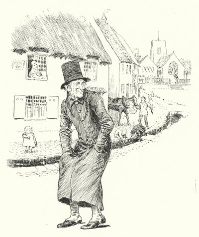 Gamle Abram Brown er død og borte, du vil aldri se ham mer (gravering) av Leonard Leslie Brooke