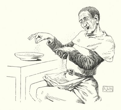 Peter Piper plukket en hakk syltet pepper (gravering) av Leonard Leslie Brooke