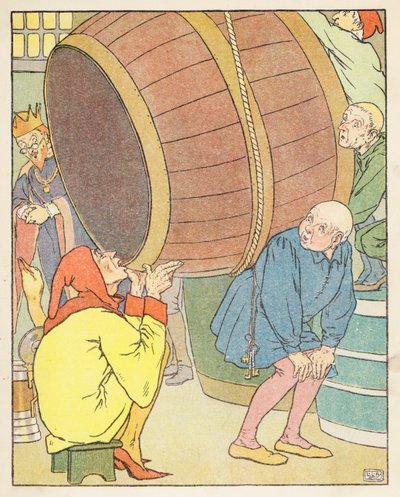 Den gylne gåsen (fargelitografi) av Leonard Leslie Brooke