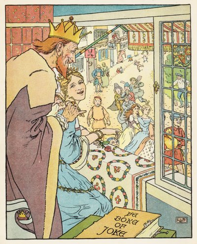 Den gylne gåsen (fargelitografi) av Leonard Leslie Brooke