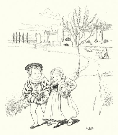 Å markedsføre, å markedsføre, å kjøpe en plommebolle (gravering) av Leonard Leslie Brooke