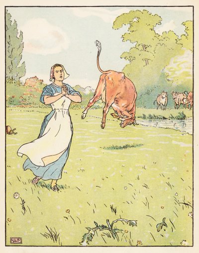 Tommelise (fargelitografi) av Leonard Leslie Brooke