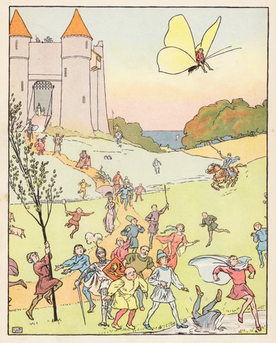 Tommelise (fargelitografi) av Leonard Leslie Brooke