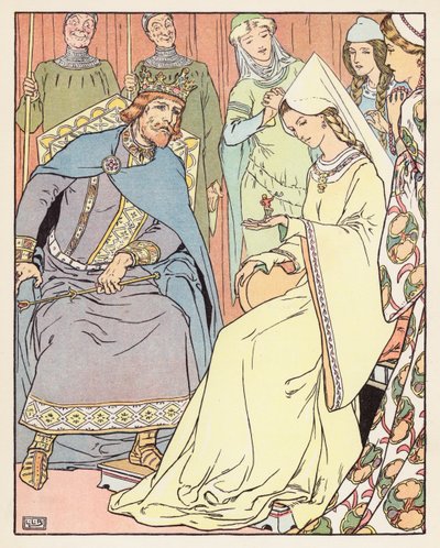 Tommelise (fargelitografi) av Leonard Leslie Brooke