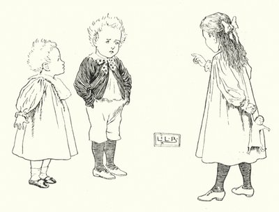 Hva er smågutter laget av, laget av; hva er smågutter laget av (gravering) av Leonard Leslie Brooke