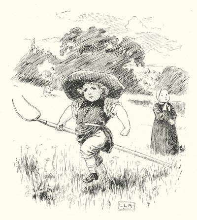 Willy-gutt, Willy-gutt, hvor skal du (gravering) av Leonard Leslie Brooke