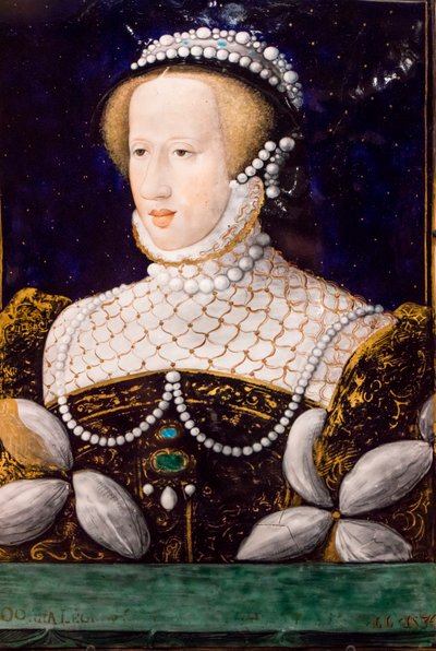 Eleonora av Habsburg, Limoges, 1560 (Emalje på kobber) av Leonard Limosin