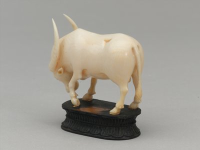 Svart biskop, sjakkbrikke, India, 1820 ca av Leonard Limousin