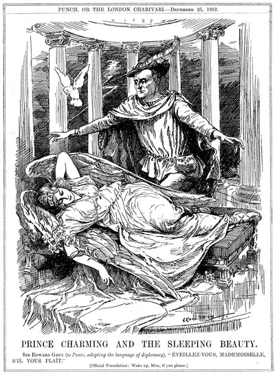 Prince Charming and the Sleeping Beauty, 1912 av Leonard Raven Hill